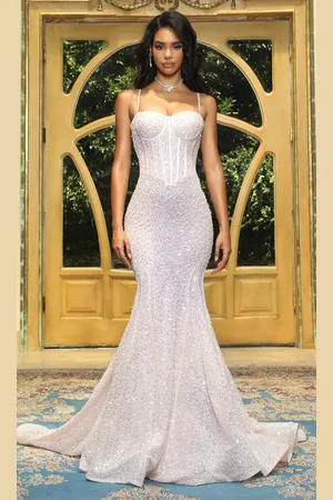 Portia and Scarlett Ps22036 Corset Style Sequin Gown