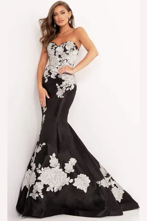 JOVANI 3917 Floral Sweetheart Mermaid Dress