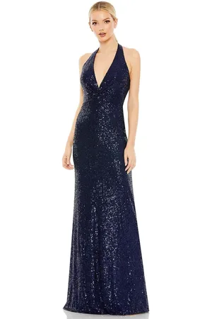Ieena Duggal A11277 - Halter Neck Evening Dress