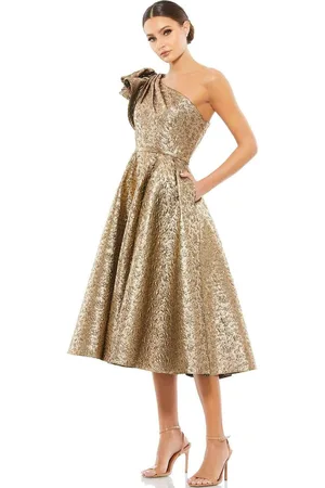 Mac Duggal Cocktail - 67906D Metallic A-Line Dress