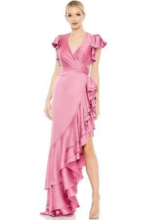 Ieena Duggal 49529 - High-Low Ruffled Side Formal Gown