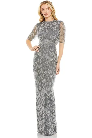 Mac Duggal 93804 - Quarter Sleeve Dangling Evening Gown