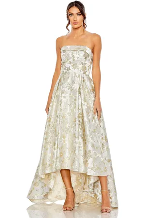 Ieena Duggal 49619 - Floral Strapless Long Dress