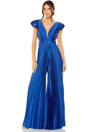 Ieena Duggal 27361 - Strappy Back Pleated Jumpsuit
