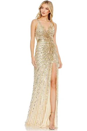 Mac Duggal 5685 - Sequin Cutout Back Evening Gown
