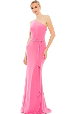 Ieena Duggal 26581 - One Shoulder Long Jersey Gown