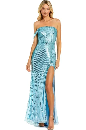 Mac Duggal 6072 - Sequin Mesh Evening Dress