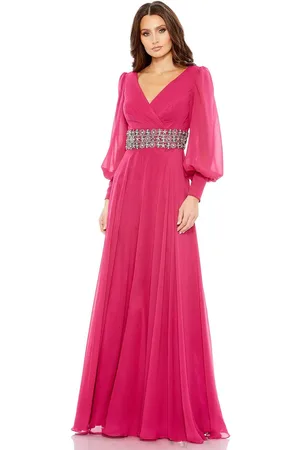 Mac Duggal 79390 - Bishop Sleeve Flowy Evening Gown