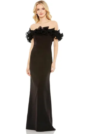 Ieena Duggal 49643 - Ruffed Evening Gown