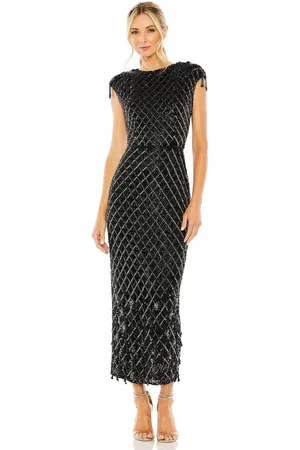Mac Duggal 5776 - Cap sleeve Beads Embellished Prom Dress