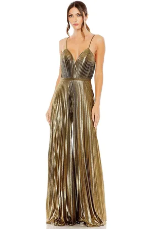 Ieena Duggal 27143 - Sleeveless Pleated Jumpsuit