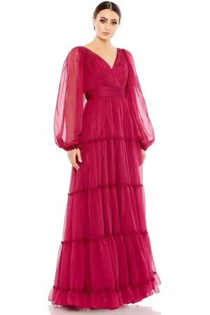 Mac Duggal 68198 - Frilled Chiffon Formal Gown