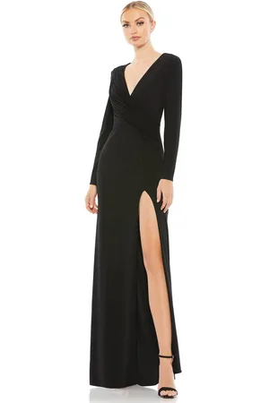 Ieena Duggal 26686 - Deep V-neck Evening Gown