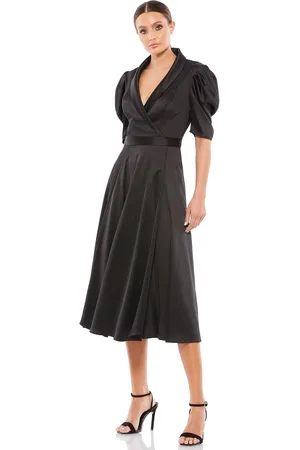 Ieena Duggal 26628 - Collared V-Neck A-Line Formal Dress