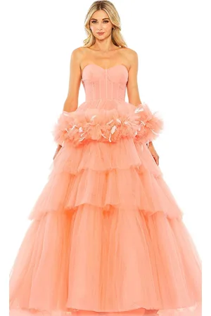Mac Duggal 20572 - Strapless Ruffled Trim Ballgown