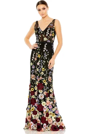 Mac Duggal 68200 - Floral Emboidered Long Dress