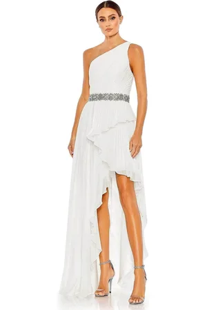 Mac Duggal 49532 Pleated High Low Dress