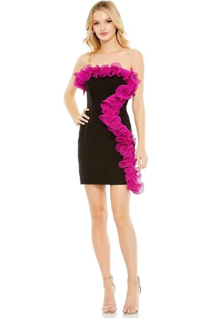 Ieena Duggal 49642 - Ruffle-Detailed Short Sheath Dress