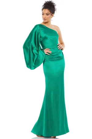Ieena Duggal 26588 - Bishop Sleeve Sheath Evening Dress