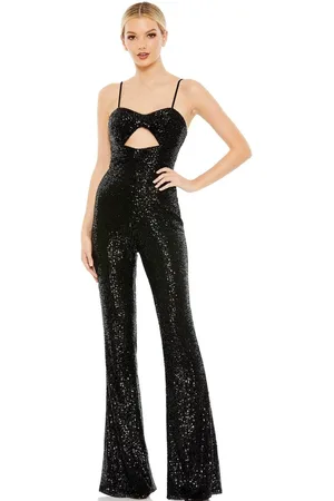 Ieena Duggal 42017 - Sequined Cutout Formal Jumpsuit