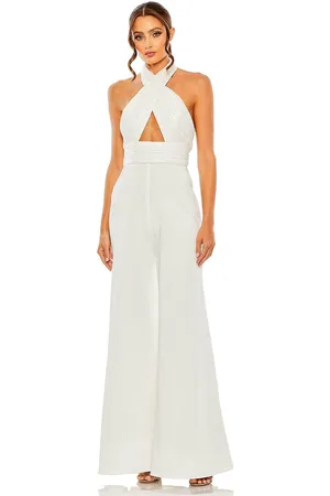 Ieena Duggal 11666 - Halter Cutout Jumpsuit
