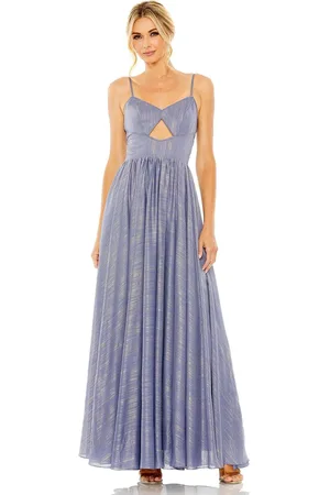 Ieena Duggal 49738 - Sleeveless Pleated A-Line Long Dress