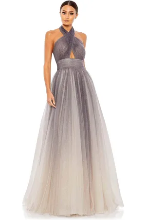 Mac Duggal 20376 - Halter Ombre A-line Gown
