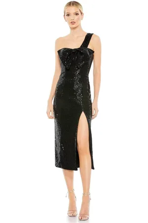 Ieena Duggal 11286 - Tea Length Sequin Cocktail Dress