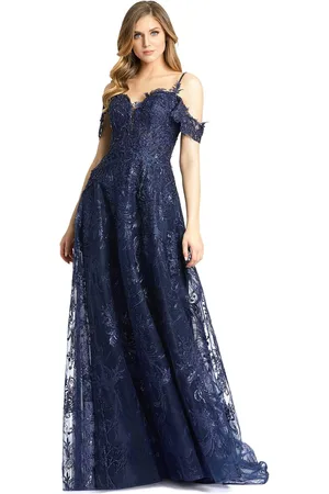 Mac Duggal 20287 - Embellished Cold Shoulder Evening Gown