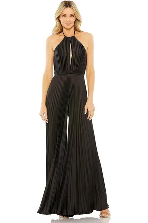 Ieena Duggal 27457 - Pleated Backless Jumpsuit