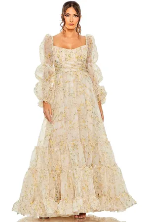 Ieena Duggal 68288 - Tiered Ruffled A-line Evening Dress