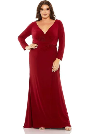 Mac Duggal 68442 - V-Neck Jersey Prom Gown