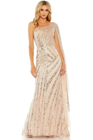 Mac Duggal 20528 - Bead Embellished Asymmetric Evening Dress