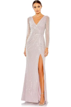 Mac Duggal 93660 - Faux Wrap Sequin Evening Dress