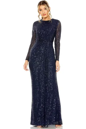 Ieena Duggal 11659 - Floor Length Sequin Evening Gown