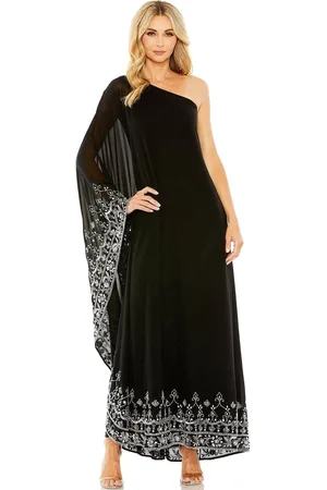 Mac Duggal 9251 - Asymmetric Chiffon Sheath Dress