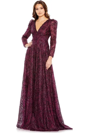 Mac Duggal 20353 - V-Neck Evening Gown