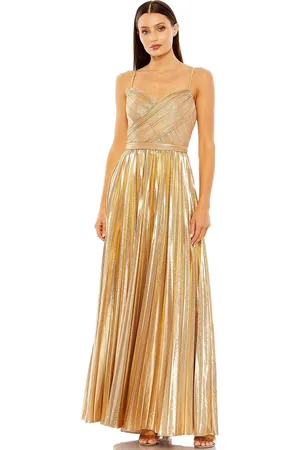 Ieena Duggal 27489 - Metallic A-Line Long Dress