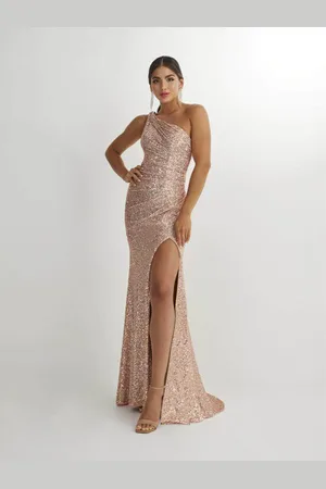 Studio 17 Prom 12906 - One Sleeve Sequin Evening Dress