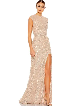 Mac Duggal 5619 - Illusion Neck Beaded Evening Dress