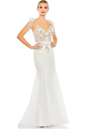 Mac Duggal 50666 - Trumpet Tulle Evening Dress