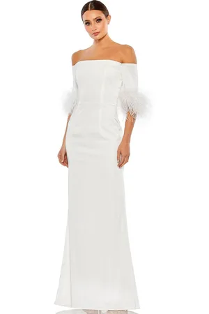 Ieena Duggal 11441 - Fringed Sheath Evening Gown