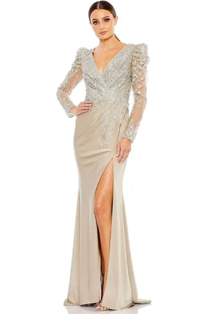 Mac Duggal 20346 - Sheer Embroidered Evening Dress