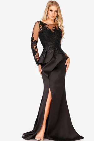 Terani Couture 231M0482 - Illusion Trumpet Mother of the Bride Gown