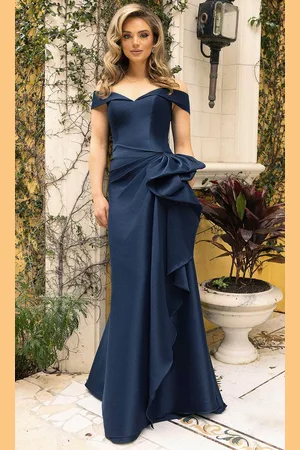 Terani Couture 242M3335 - Sweetheart Ruffle Draped Evening Gown