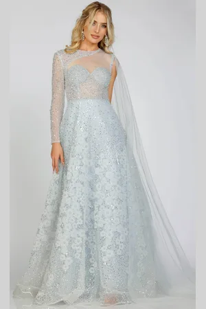 Terani Couture 231M0493 - Beaded Illusion A-Line Evening Gown