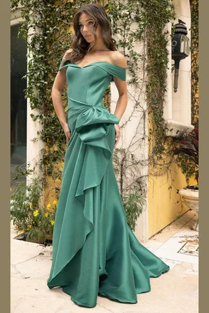 Terani Couture 242M3335 - Sweetheart Ruffle Draped Evening Gown