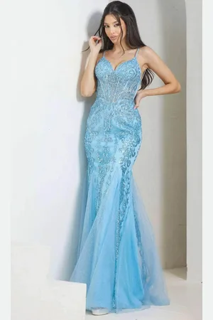 Terani Couture 241P2294 - Beaded Sleeveless Trumpet Long Prom Dress