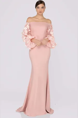 Terani Couture 1911E9128 Off-Shoulder Floral Mother of the Bride Gown