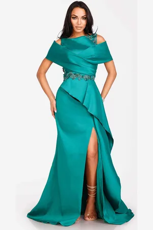 Terani Couture 231M0471 - Cold Shoulder High Neck Long Gown